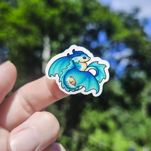 Load image into Gallery viewer, Vinyl sticker - Tiny Sea Dragon - 1" x 1.2"