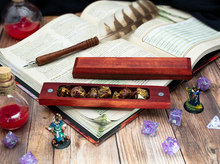 Load image into Gallery viewer, Bloodwood Dice Box - Magnetic Hardwood Dice Vault-Dice Box-TeaToucan