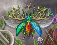 Load image into Gallery viewer, &#39;Jewel Stag Beetle&#39; Art Print-TeaToucan
