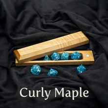 Load image into Gallery viewer, Curly Maple Dice Box - Magnetic Hardwood Dice Vault-Dice Box-TeaToucan