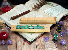 Load image into Gallery viewer, Curly Maple Dice Box - Magnetic Hardwood Dice Vault-Dice Box-TeaToucan
