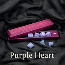 Load image into Gallery viewer, Purpleheart Dice Box - Magnetic Hardwood Dice Vault-Dice Box-TeaToucan
