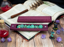 Load image into Gallery viewer, Purpleheart Dice Box - Magnetic Hardwood Dice Vault-Dice Box-TeaToucan