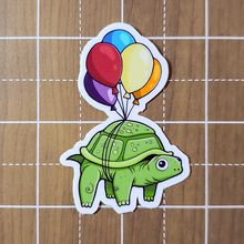 Load image into Gallery viewer, Balloon Turtle Fun Sticker