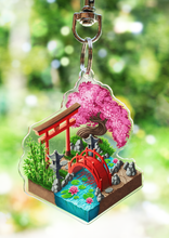 Load image into Gallery viewer, Acrylic Charm Keychain - Japanese Zen Garden
