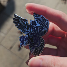 Load and play video in Gallery viewer, Enamel Pin - Celestial Griffin - 2&quot; Pin
