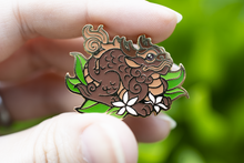 Load image into Gallery viewer, Enamel Pin - Tiny Yixing Tea Pet Dragon
