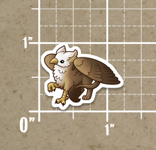 Load image into Gallery viewer, Vinyl sticker - Tiny Gryphon - 1&quot; x 1.25&quot;
