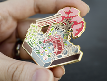 Load image into Gallery viewer, Enamel Pin - Isometric Japanese Zen Garden Hard Enamel Pin
