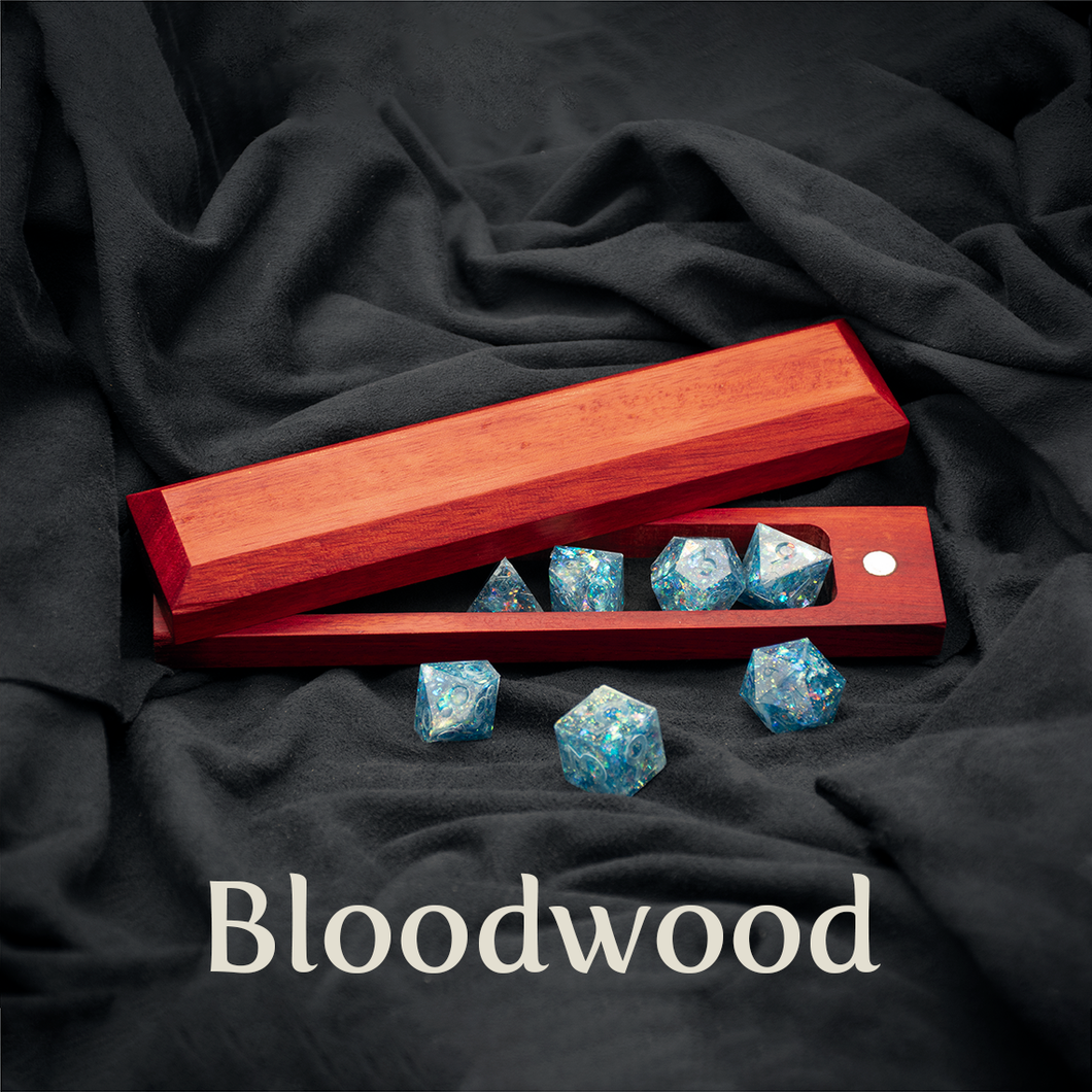 Bloodwood Dice Box - Magnetic Hardwood Dice Vault-Dice Box-TeaToucan