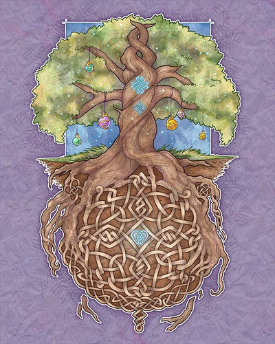 'Gaia Life Tree' Art Print-TeaToucan