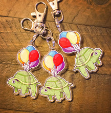 Load image into Gallery viewer, Turtle Ballon Fun! Keychain-TeaToucan

