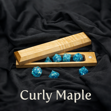 Load image into Gallery viewer, Curly Maple Dice Box - Magnetic Hardwood Dice Vault-Dice Box-TeaToucan
